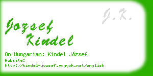 jozsef kindel business card